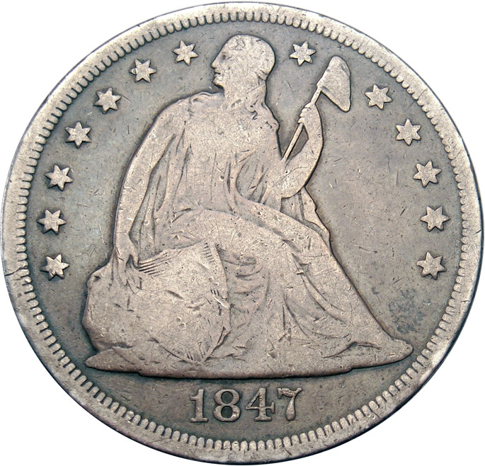 1847 Seated Liberty Dollar - Coin Community Forum